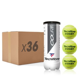 Balles de tennis COURT - CARTON DE 36 TUBES